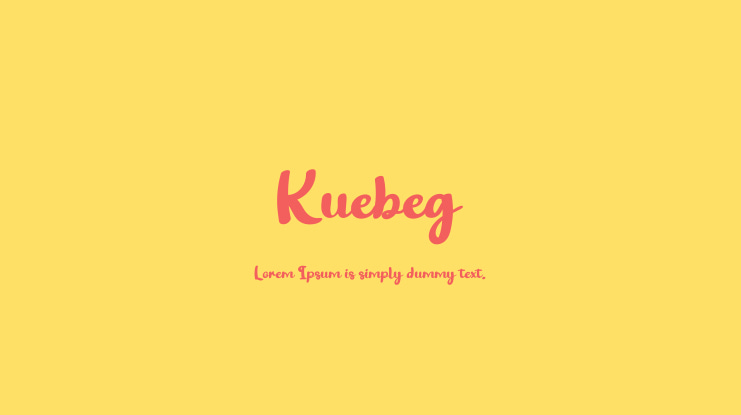 Kuebeg Font