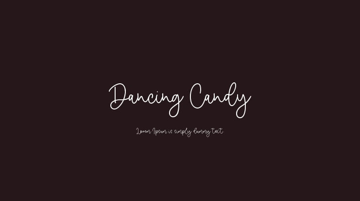 Dancing Candy Font