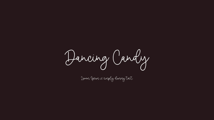 Dancing Candy Font