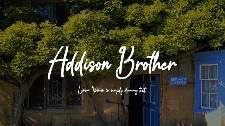 Addison Brother Font