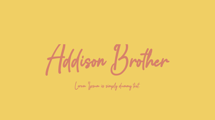 Addison Brother Font