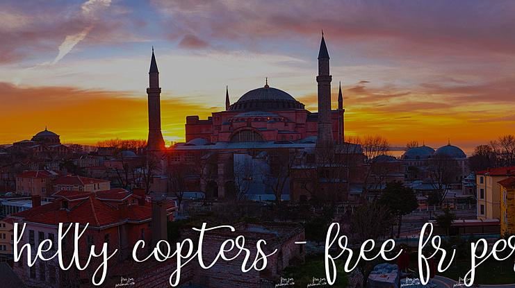 helly copters - free fr persona Font