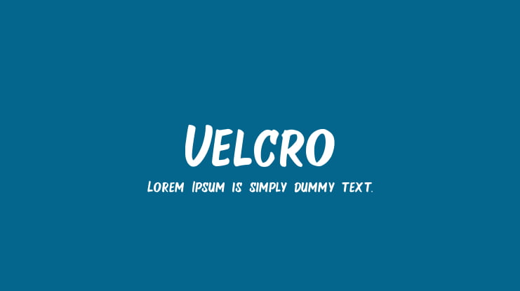 Velcro Font