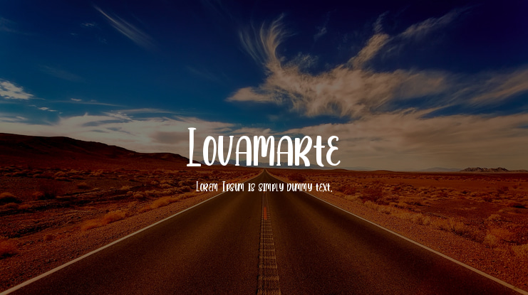 Lovamarte Font Family