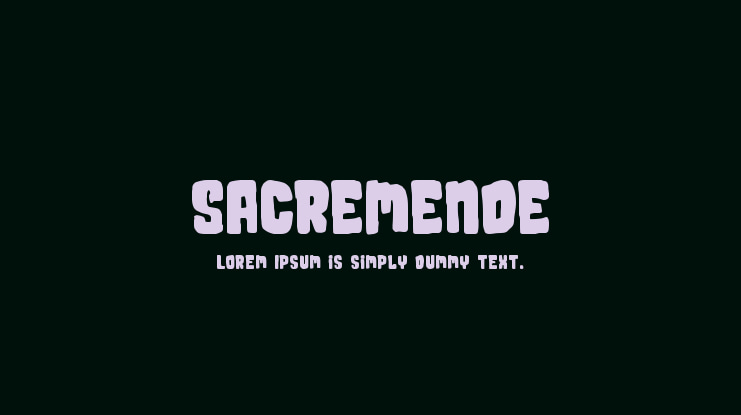 Sacremende Font Family