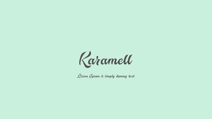 Karamell Font