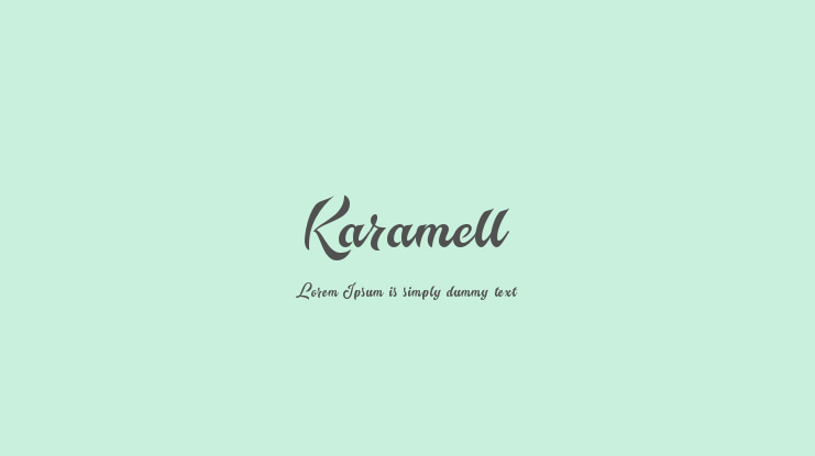 Karamell Font