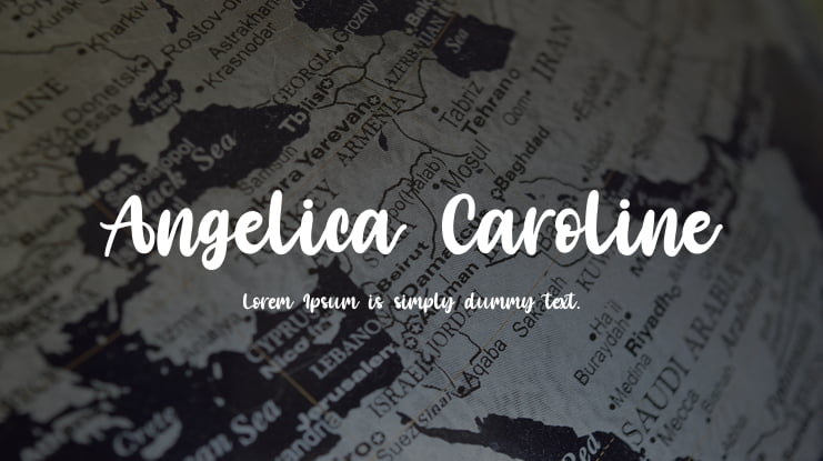 Angelica Caroline Font Family