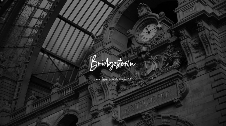 Bridgestown Font