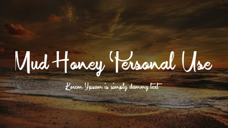 Mud Honey Personal Use Font