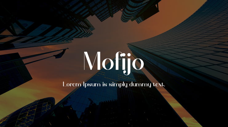 Mofijo Font