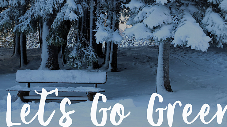 Let's Go Green Font