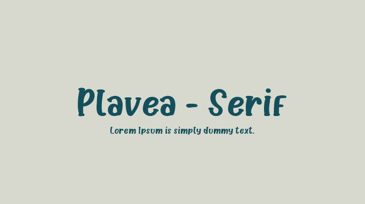 Plavea - Serif Font Family