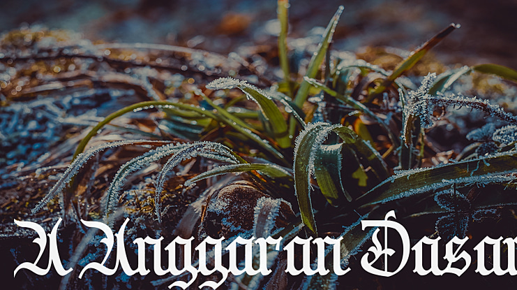 A Anggaran Dasar Font