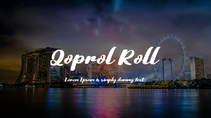 Qoprol Roll Font