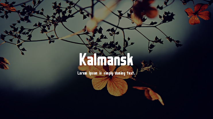 Kalmansk Font