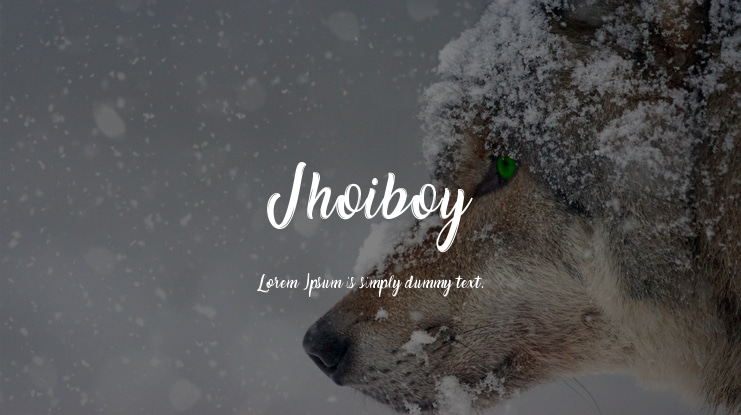 Jhoiboy Font