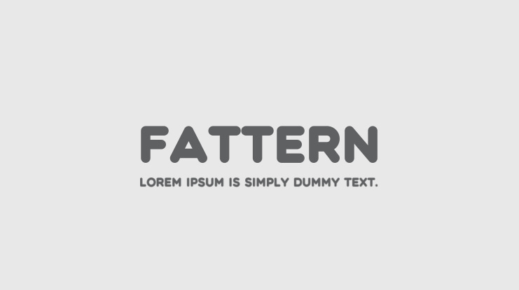 Fattern Font