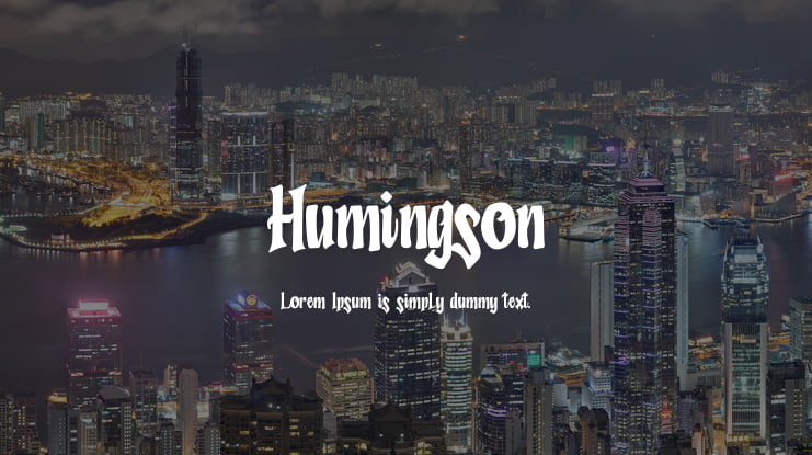 Humingson Font Family