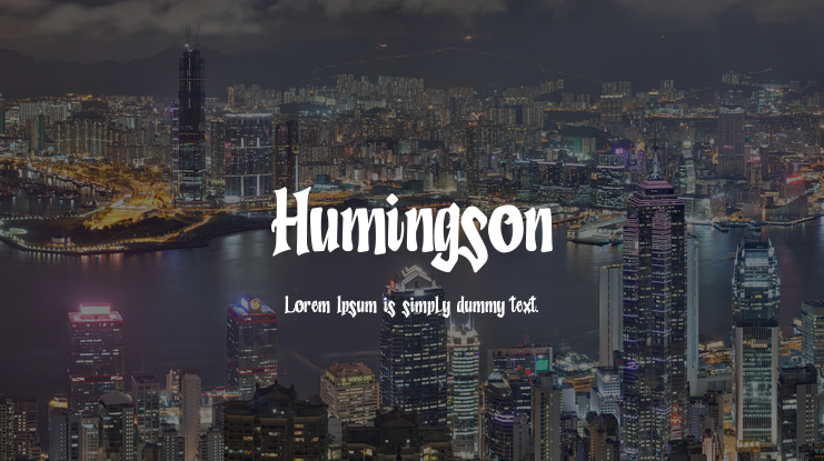 Humingson Font Family