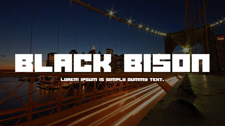 Black bison Font