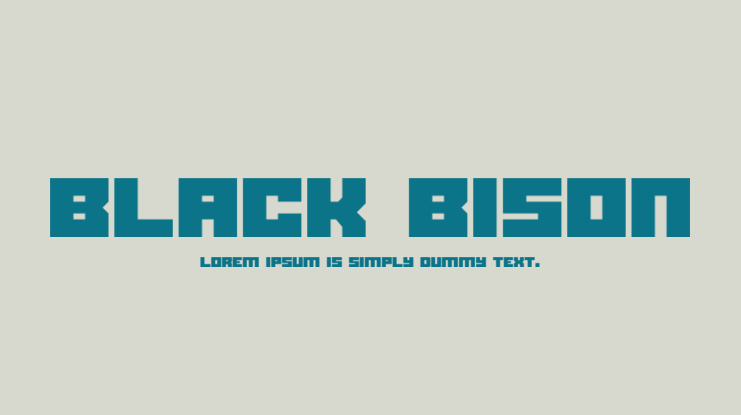 Black bison Font