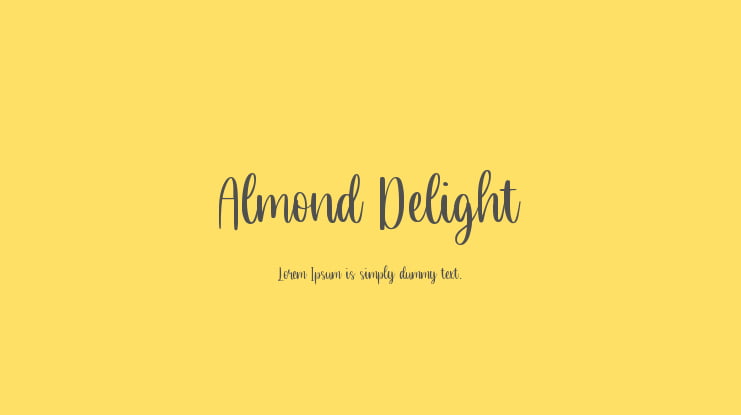 Almond Delight Font