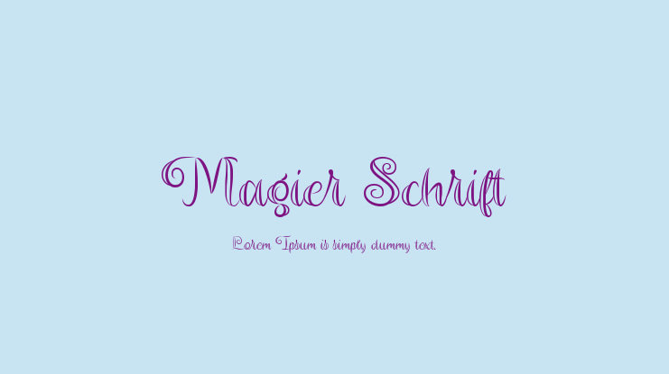 Magier Schrift Font Family