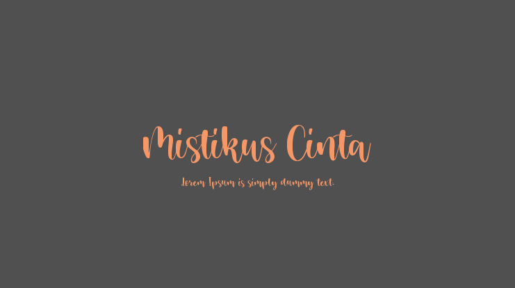 Mistikus Cinta Font