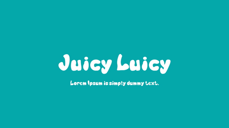 Juicy Luicy Font Family