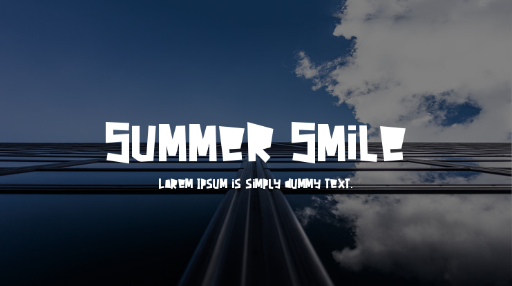 Summer Smile Font
