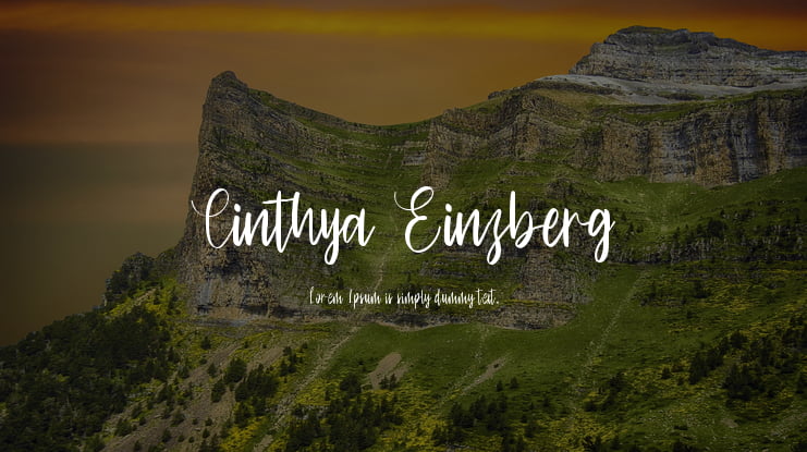 Cinthya Einzberg Font
