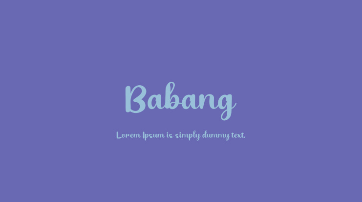 Babang Font