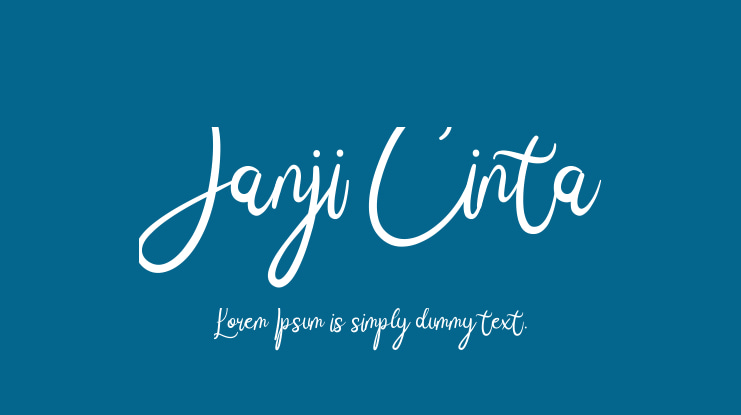 Janji Cinta Font