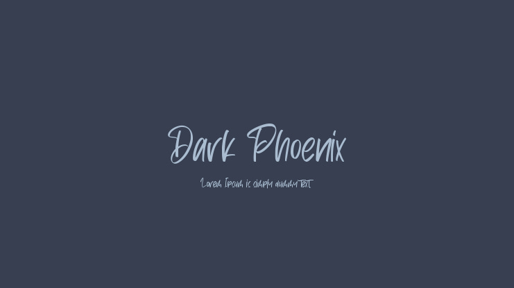 Dark Phoenix Font