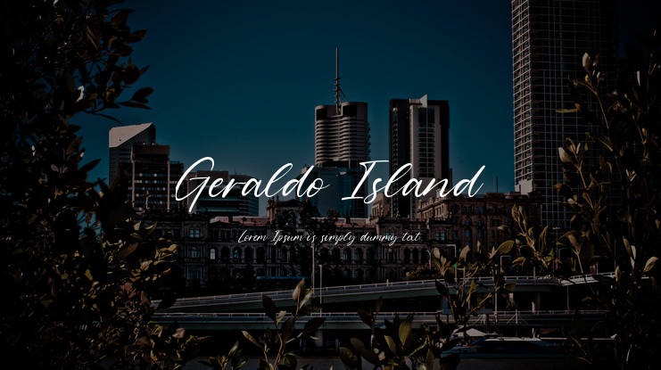 Geraldo Island Font