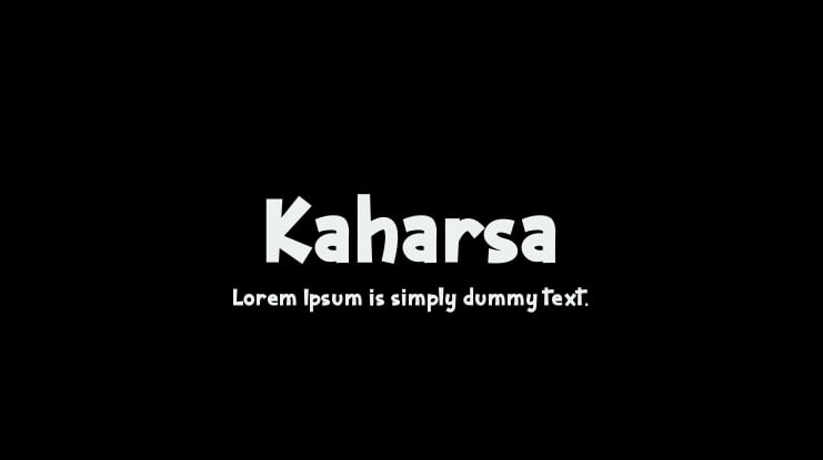 Kaharsa Font