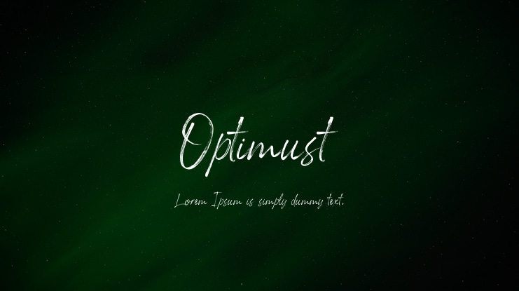 Optimust Font Family