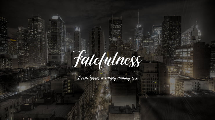 Fatefulness Font