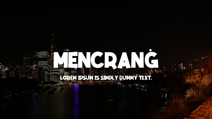 Mencranġ Font