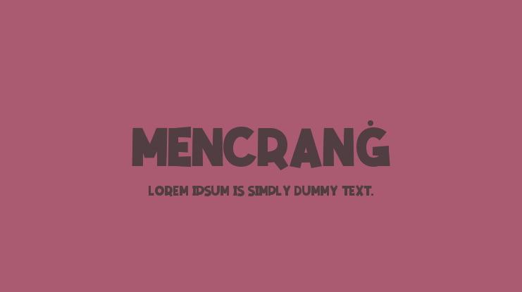 Mencranġ Font