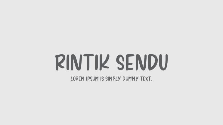 RINTIK SENDU Font