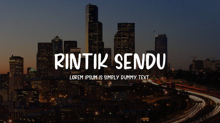RINTIK SENDU Font