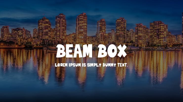 Beam Box Font Family