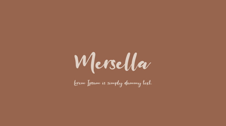 Mersella Font Family