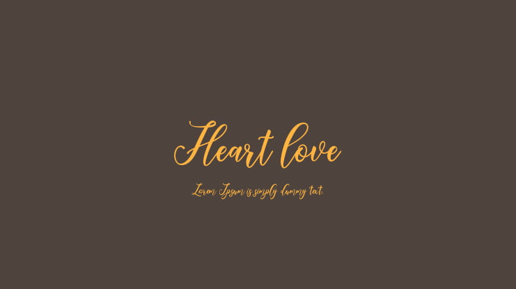 Heart love Font