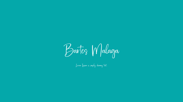 Bartes Malaga Font