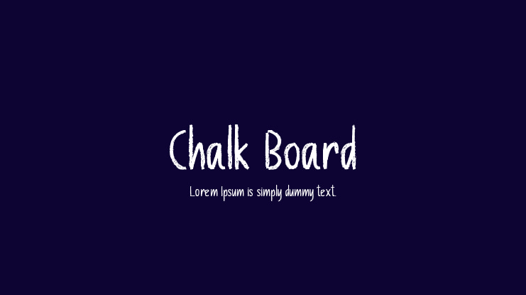 Chalk Board Font