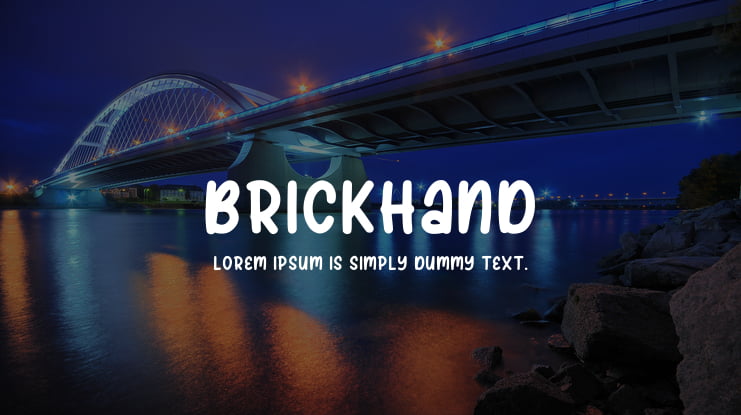 Brickhand Font