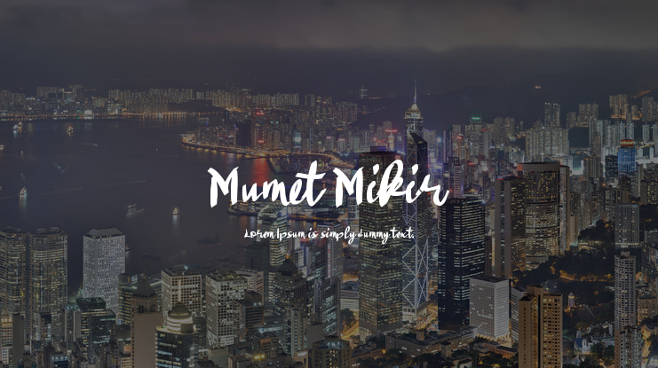 Mumet Mikir Font